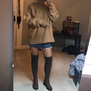 Grey Unisa Knee High Boots
